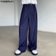 thumbnail image 5 of INCERNU 2024 Pantalones de estilo coreano para hombre, pantalones largos lisos que combinan con todo, ropa de calle informal, pantalones sencillos y holgados de pierna ancha para hombre, tallas S-5XL, 5 of 5