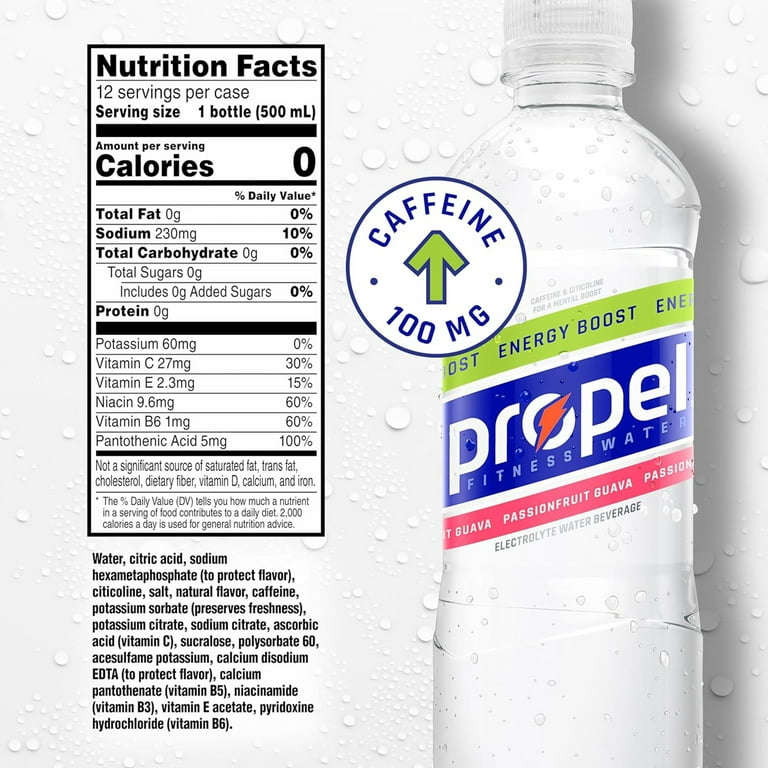 Propel Passion Fruit Guava, 16.9 fl oz, 12 Count photo 2