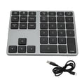 thumbnail image 1 of Teclado numérico inalámbrico, interruptor de tijera de 35 teclas BT5.0, carcasa de aleación de aluminio, teclado numérico para escritorio, portátil y tableta, 1 of 5