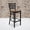 Cherry Wood Seat/Black Metal Frame, variant on Emma + Oliver 2 Pack Black Ladder Back Metal Restaurant Barstool - Black Vinyl Seat