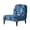 Blue Palm Leaf Print, variant on HELLHERO Non Slip Armless Accent Chair Cover Stain Protection Elastic Armless Chair Slipcover for Hotel, Tie Dye Palm Print