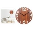 thumbnail image 1 of Reloj de pared BLESIY tridimensional de moda a batería de madera, 1 of 6