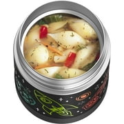 Thermos Vacuum Insulated Funtainer Food Jar with Spoon, Space, 10 ounce