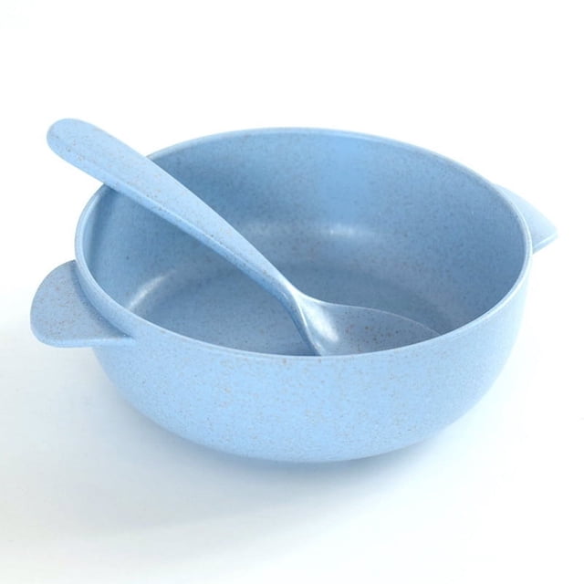 Cuenco de fideos instantáneos de conejo anti-escaldado de doble capa de acero inoxidable Lindo conejo con tapa y cuchara Juego de cuencos de fideos instantáneos