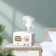 thumbnail image 1 of Humidificador de aire de 200 ml, difusor de aceite esencial de aromaterapia, humidificador de Radio Retro, luz USB silenciosa para habitación Blanco Baoblaze Humidificador de aire, 1 of 8