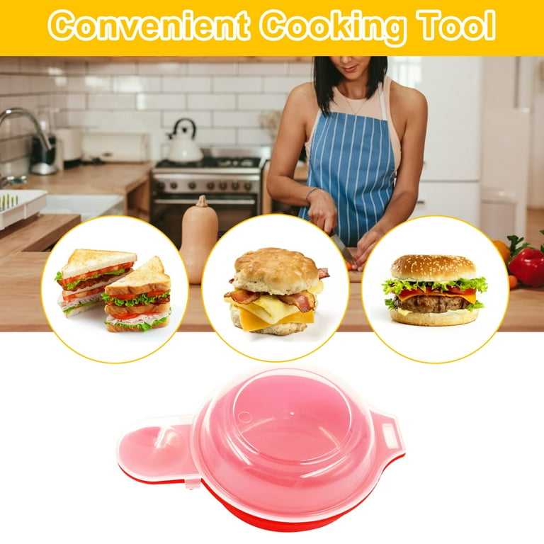 Microwave Egg Cooker Poacher Scramble Omelet Eggwich Maker with Silicone  Handles Yolk Separator and Shell Cracker