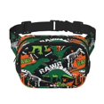 thumbnail image 1 of Fotbe Dinosaur Skeleton Cangurera Cuadrada con Estampado de Doble Capa, Bolsa de Cintura Ajustable Mini para Hombres y Mujeres, 1 of 9