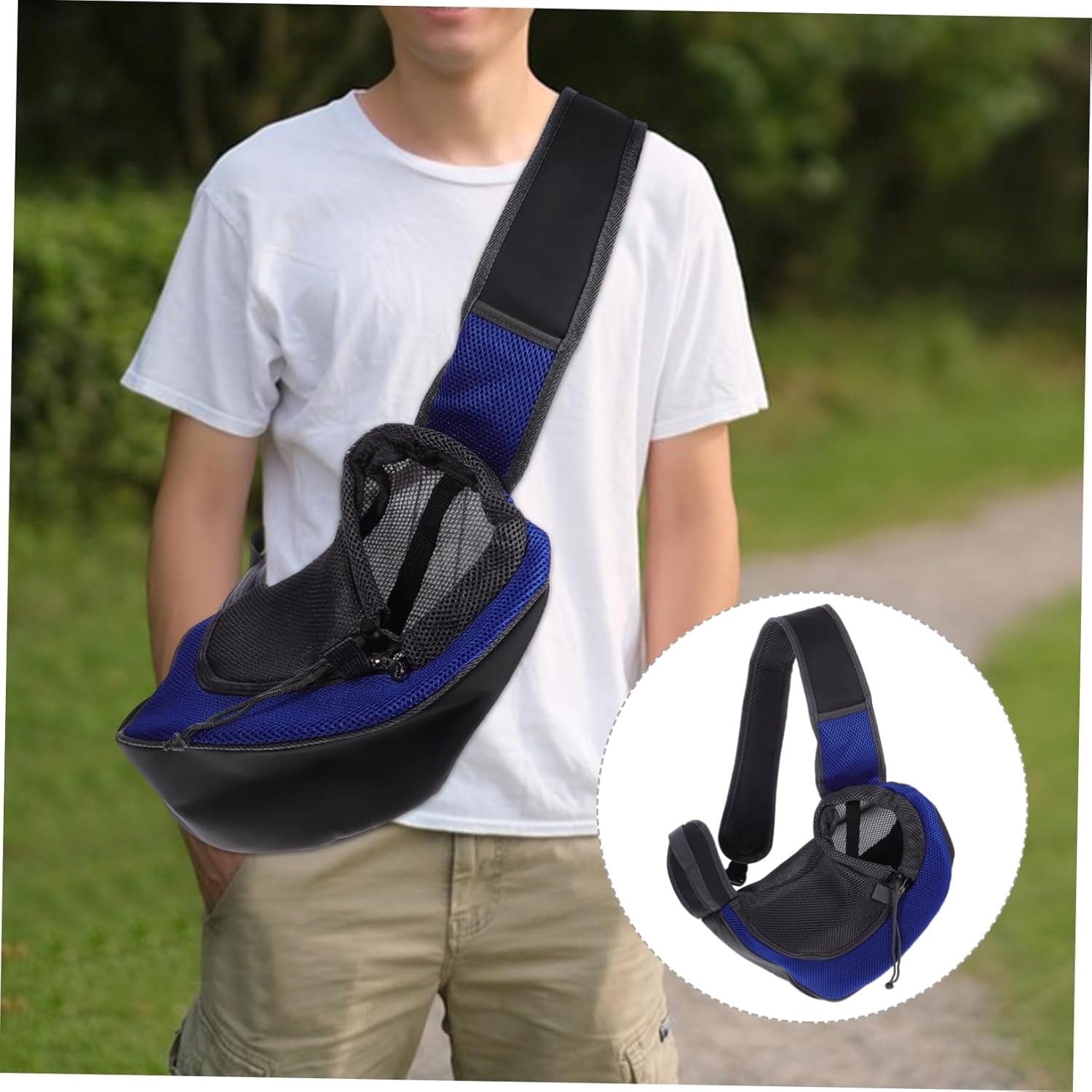 Zoowhale Elegant Single Shoulder Bag Pet Carriers Cross-Body Bag for Dogs Cats Dog Carriers for Small Pet Supplies Polyester Dark