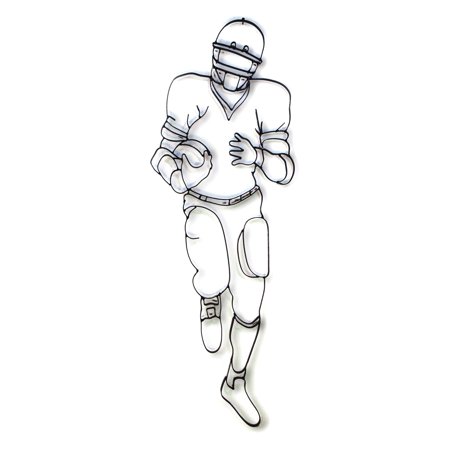 World Unique Imports Football Running Back Metal Wall