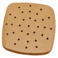 thumbnail image 4 of Lipstore 100 Pieces Parchment Papers Brown Non Stick Air Fryer Parchment Paper Filter 20.5cmx20.5cm, 4 of 8