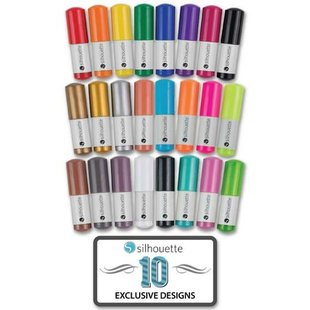 Sketch Pen Starter Kit For New Silhouette Sd Cameo Machine 24 Pens Designs