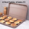 thumbnail image 4 of Baking Sheet With Rack Set Nonstick Cookie Tray Jelly Roller Pan Thicken Steel Bakeware(D), 4 of 4