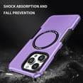thumbnail image 6 of for iPhone 14 Pro Max Case, Military Grade Drop Protection,Skin-Friendly Compatible with MagSafe Silicone & PC Double Layer Protection Shockproof Cover For iPhone 14 Pro Max, Purple, 6 of 11