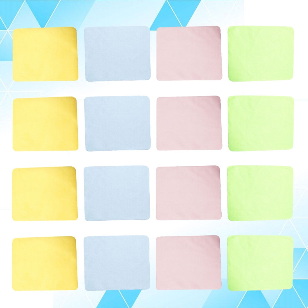 Toyandona 20Pcs Microfiber Glasses Cleaning Cloth Easy Wash Quick Dry Lens Cloth for Screens