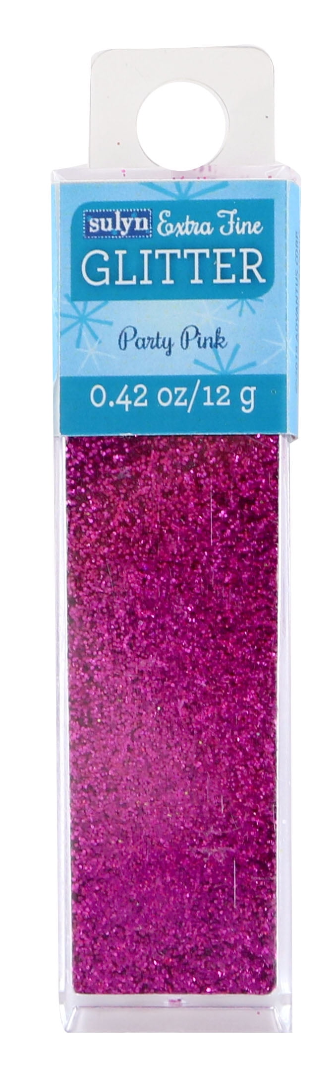 Sulyn Extra Fine Glitter for Crafts, Party Pink Metallic, .42 oz