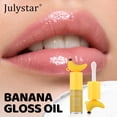 thumbnail image 3 of Julystar Banana Lip Oil, Clear Moisturizing Lip Gloss, Non-Sticky Plumping Lip Oil for Dry Lips, High Shine Lip Care for All Skin Tones, 3 of 7