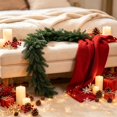 thumbnail image 5 of Gleefy Christmas Rattan Garland, 5.9 ft Artificial Leaves Swag for Staircase Railing, Fireplace, Indoor Christmas Display, 5 of 6