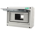 thumbnail image 2 of Uadme Caja De Protección De Distribución De 8 Vías Caja De Disyuntor Exterior Impermeable IP65 para Central Eléctrica Hecha De Material ABS, Que Es Resistente Y No Se Deforma Fácilmente, 2 of 8