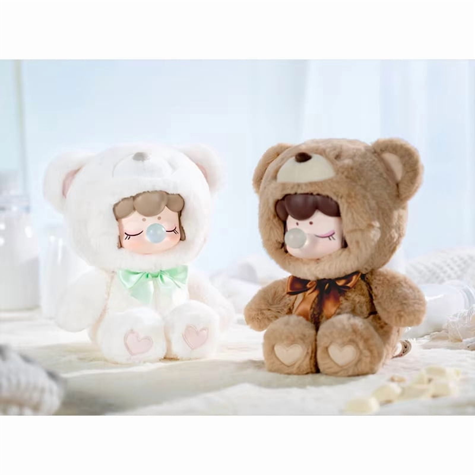 Rolife Nanci Chocolate Colorful Plush Bear 6Pcs Series Blind Box Handmade Decoration Surprise Box Children's Christmas Gifts