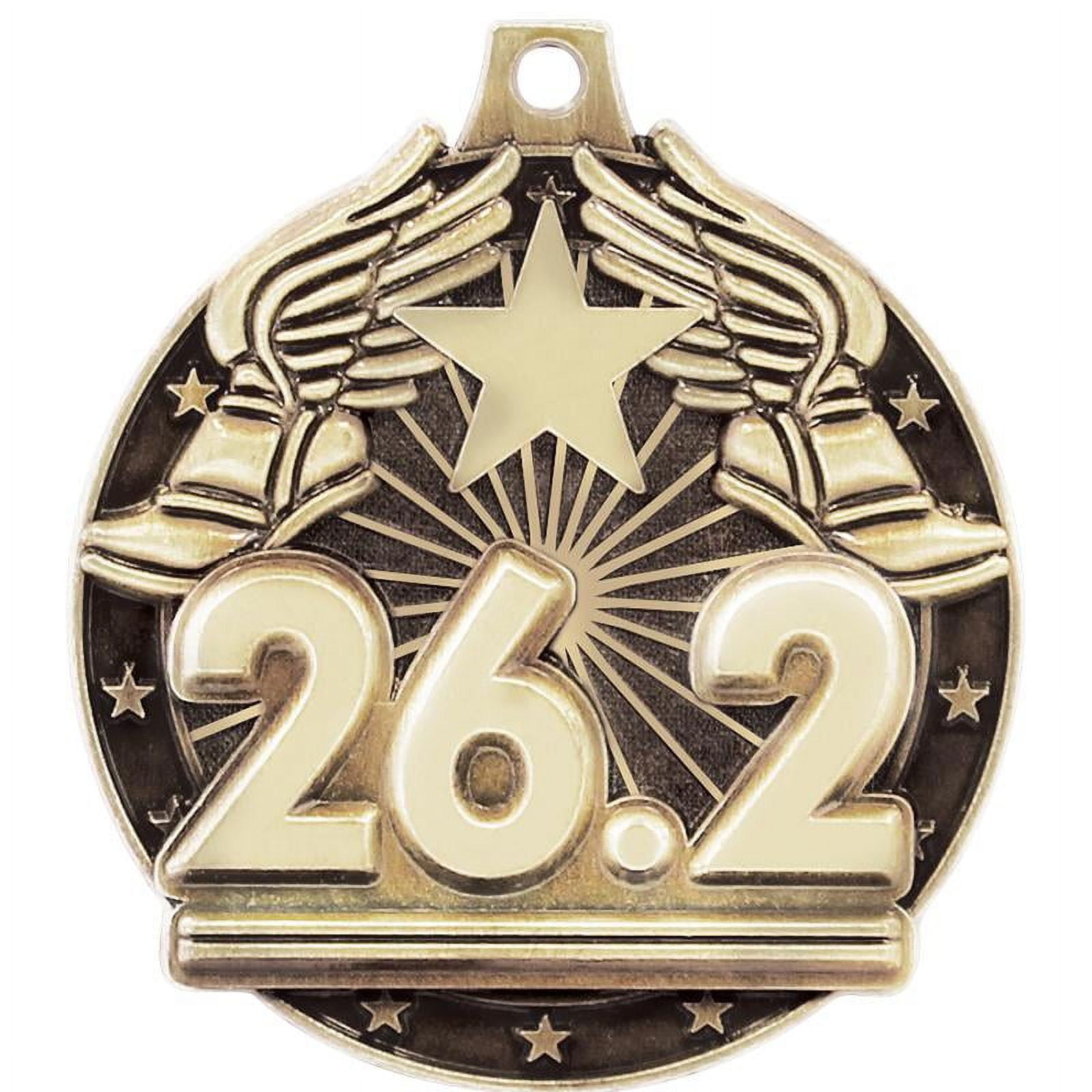 Marathon Medals, 2" Gold Diecast Marathon Medal Award 5 Pack