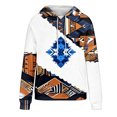 thumbnail image 4 of Women Aztec Hoodie Ethic Style Cowgirl Sweatshirts Vintage Geometric Hooded Pullover Tops Western Graphic Shirts, 4 of 4
