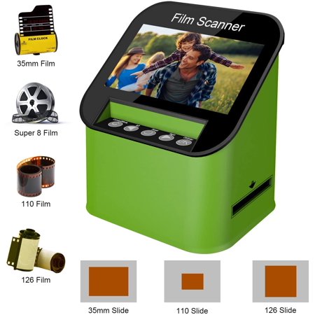 Film Scanner with 22MP High Resolution Slide Scanner Converts 35mm, 110 & 126
