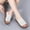 White, variant on GERsome Women's Summer Roman Folk Thick Bottom Slope Fish Mouth Slippers Comfortable Sandals Dressy Summer Sandals