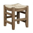 thumbnail image 5 of Alaterre Newport Set of Two 18"H Wood Stools with Rush Seats, 5 of 8