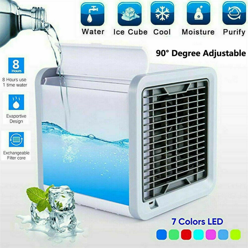 Portable Mini Air Conditioner Cool Cooling Bedroom Cooler USB Fan Desktop US