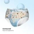 Disketp Animals Travel World Map Boys' Briefs Underwear for Toddlers