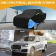 thumbnail image 2 of Cubierta impermeable Unique Bargains para coche, 210D Oxford, negra y azul, con cremallera, protección contra lluvia y sol para Toyota Tacoma., 2 of 5