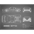 thumbnail image 3 of Rogan, Mark 24x19 Black Modern Framed Museum Art Print Titled - Ferrari 288-GTO-Grey, 3 of 5