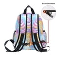 thumbnail image 5 of FORMRS School Backpack with Front Zippered Pocket 12" Student Travel Daypack, Watercolor Ice Cream Pattern, 5 of 6