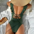 thumbnail image 6 of Babysbule Womens One Piece Swimsuit Summer Women's Fashion New Arrival Swimsuit Fly Side Sexy Deep V Slim Summer Swimwear, 6 of 9