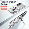 thumbnail image 4 of SaniMore Case for Samsung Galaxy S23 Plus 6.6" 2023 with Hidden Kickstand & S Pen Slot & Stylus, Anti-scrctch Drop-proof Tough PC Backplane Anti-shock Slim Shell for Samsung Galaxy S23 Plus, Silver, 4 of 7