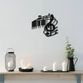 thumbnail image 5 of Metal Wall Art Music Notes Decor Musical Note Wall Hanging Plaques Ornament Iron Wall Art Sculpture Sign for Indoor Outdoor Home Living Room Balcony Garden Office Decoration Gift 10.2x9Inch, 5 of 9