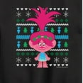 thumbnail image 3 of Trolls - Poppy Blue Green Ugly Sweater - Toddler & Youth Crewneck Fleece Sweatshirt, 3 of 5