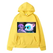 Super Kitties anime hoodie Fleece sweatshirt y2k sudadera boys clothes Autumn pullover Casual Jacket clothes girls hoodies