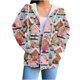 thumbnail image 2 of Puntoco Blusa Estampada De Moda Para Mujer, Blusa De Manga Larga, Sudadera Con Bolsillos Y Capucha, 2 of 5