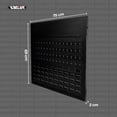 thumbnail image 2 of Knova Juego de Panel Ranurado 3 piezas, área para ganchos, cajas y liso NEGROS (Estación de trabajo), 2 of 6