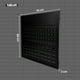thumbnail image 2 of Knova Juego de Panel Ranurado 3 piezas, área para ganchos, cajas y liso NEGROS (Estación de trabajo), 2 of 6