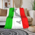 thumbnail image 2 of Italian Flag Blanket,The Contour of Italian Territory is Printed on The Flag Decor Blankets Soft Warm Throw for Women Girls Birthday, Home Living Room Decoration 40"x50", 2 of 6