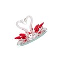 thumbnail image 2 of Speravity Figuras de animales cómodas de cisne de cristal artesanal, mano de obra fina, accesorio de adorno estable, regalo de de oficina Automoción decorativa y accesorios Rojo, 2 of 6