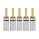thumbnail image 2 of Conectores 5 Piezas J.10054 Conector Tipo Banana Dentado 4 Mm Sin Soldadura Chapado En Oro De 24 Quilates Cable De Altavoz Conectores Tipo Banana Para Revestimiento De Cables De, 2 of 7