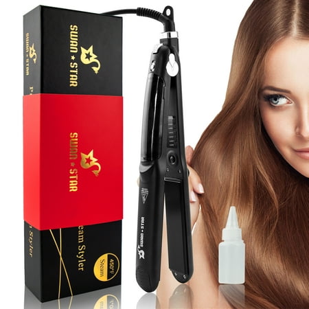 Professional Salon Steam Hair Straightener Flat