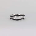 thumbnail image 3 of Divine Creation 1.60 Ct Round Cut Black Diamond Engagement Christmas Thanksgiving Enhancer Wrap Guard Ring 14K White Gold Plated 925 Sterling Silver For Women's -6, 3 of 3