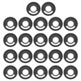 thumbnail image 1 of Unique Bargains Disques de Reliure en Plastique, Noir, Lot de 22, 1 of 6
