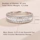 thumbnail image 2 of Anillo Newshe Jewellery de plata 925 con moissanita y esmeralda pavé de 1,2 quilates, 2 of 9