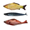 thumbnail image 2 of Chat Poisson Forme Chat Jouet Simulation Dents Broyage Petite Cataire Poupée Chaton Jouet, 2 of 8