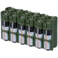 thumbnail image 1 of Caddy de Rangement pour Piles AA par Storacell, Vert Militaire, Contient 12 Piles (Non Incluses), 1 of 2